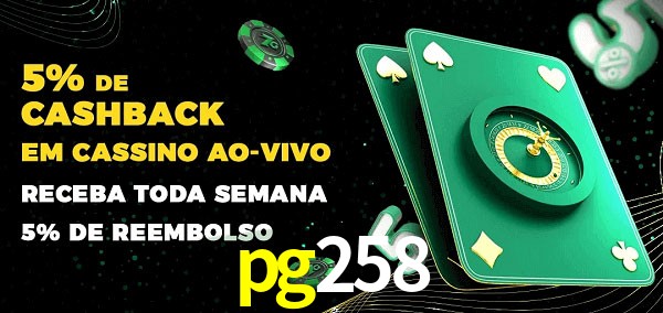 Promoções do cassino ao Vivo pg258